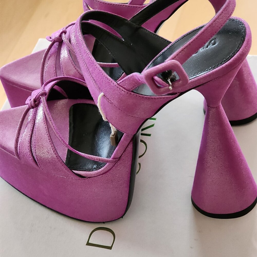 D'Accori Belle Platform Sandals Sz 40 - Picture 7 of 8